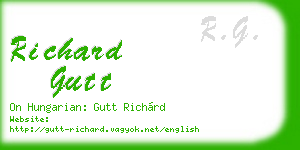 richard gutt business card